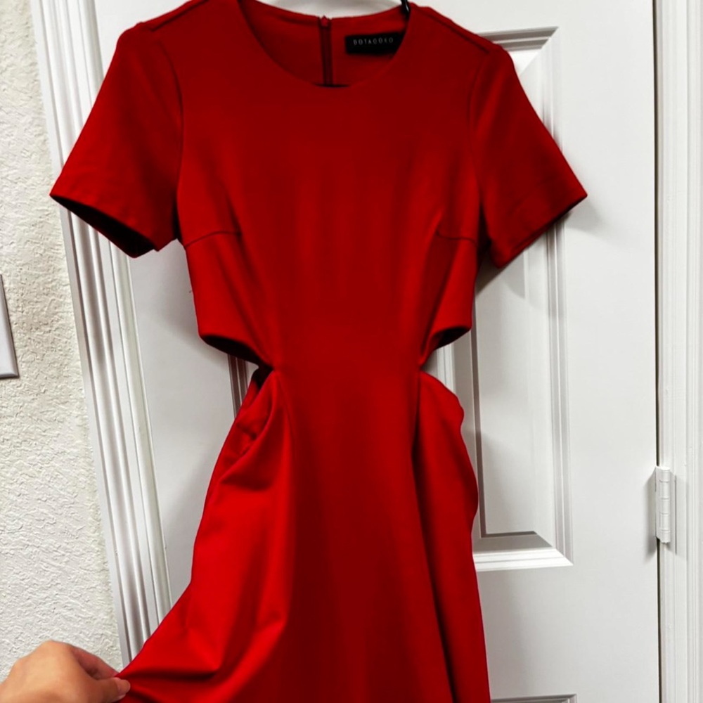 Sleek Red Mini Dress by Express